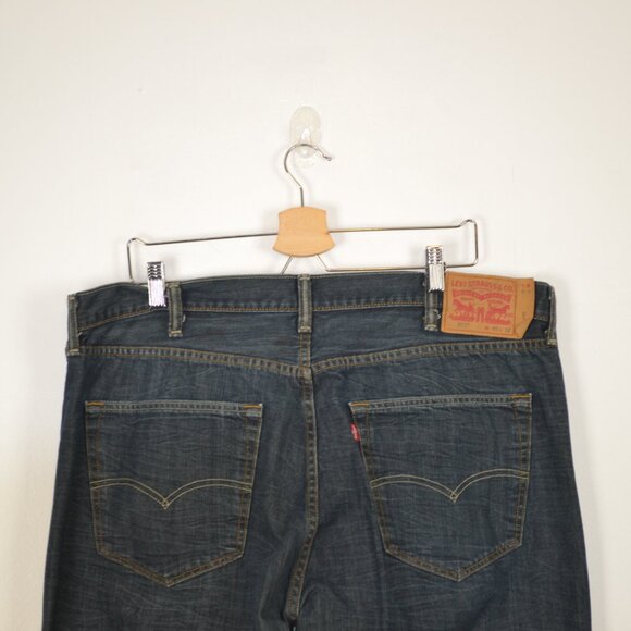Levis 501 Denim Jeans Mens 40/32 Button Fly Big Mans 5 Pocket Straight Leg Pants - Picture 6 of 9